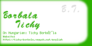 borbala tichy business card